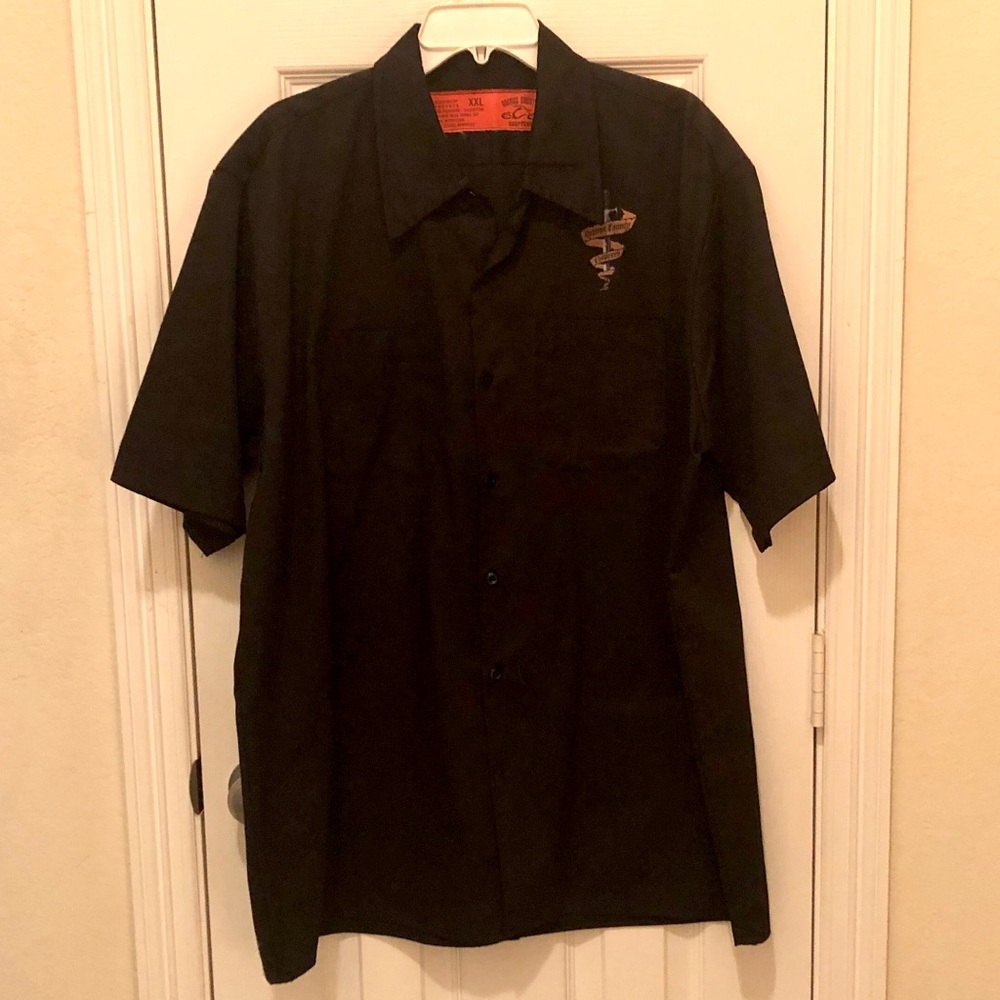 NWOT Orange County Choppers Black Button Down